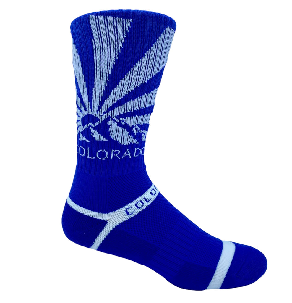 Colorado Sunburst Socks - Blue