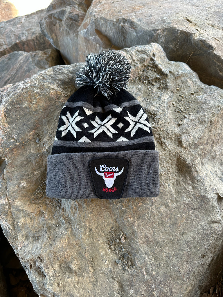 Coors Banquet Rodeo Pom Beanie