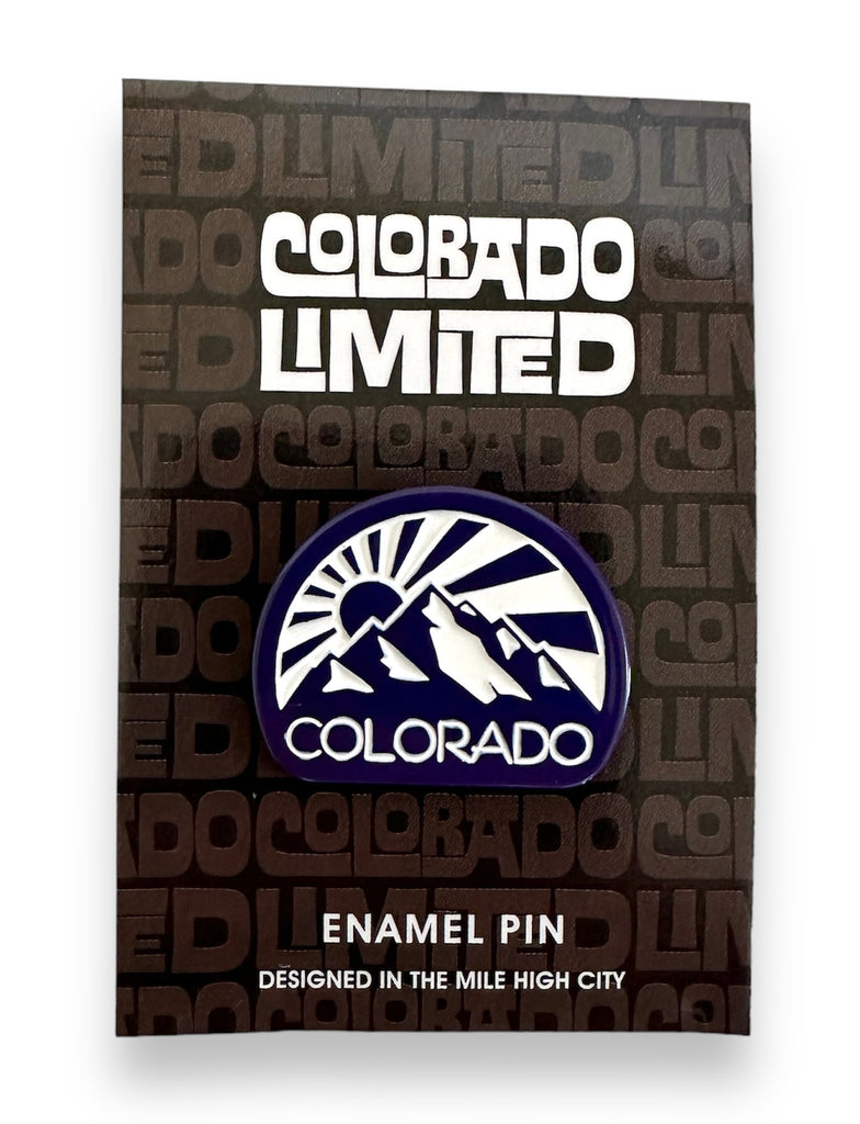 Colorado Mountain Burst Enamel Pin