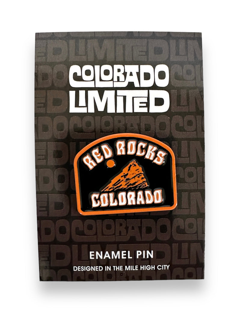 Red Rocks Enamel Pin