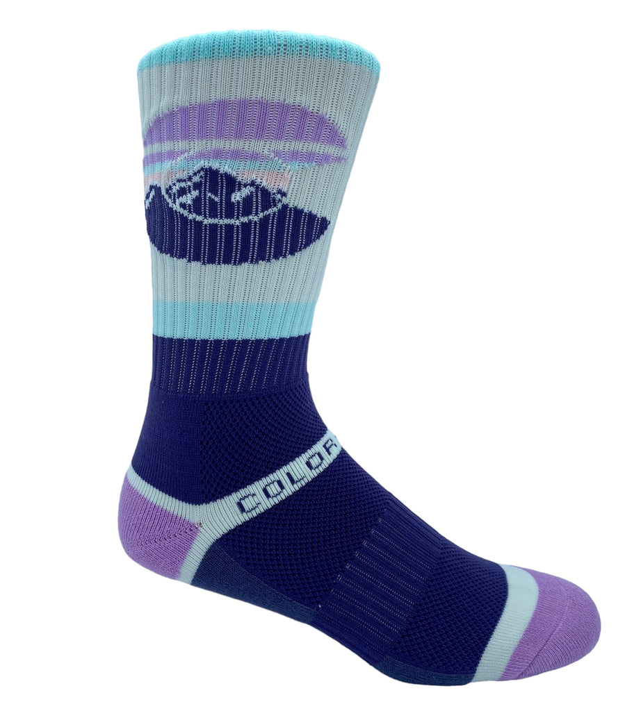 Cool Skies Summit Socks - Purplemint