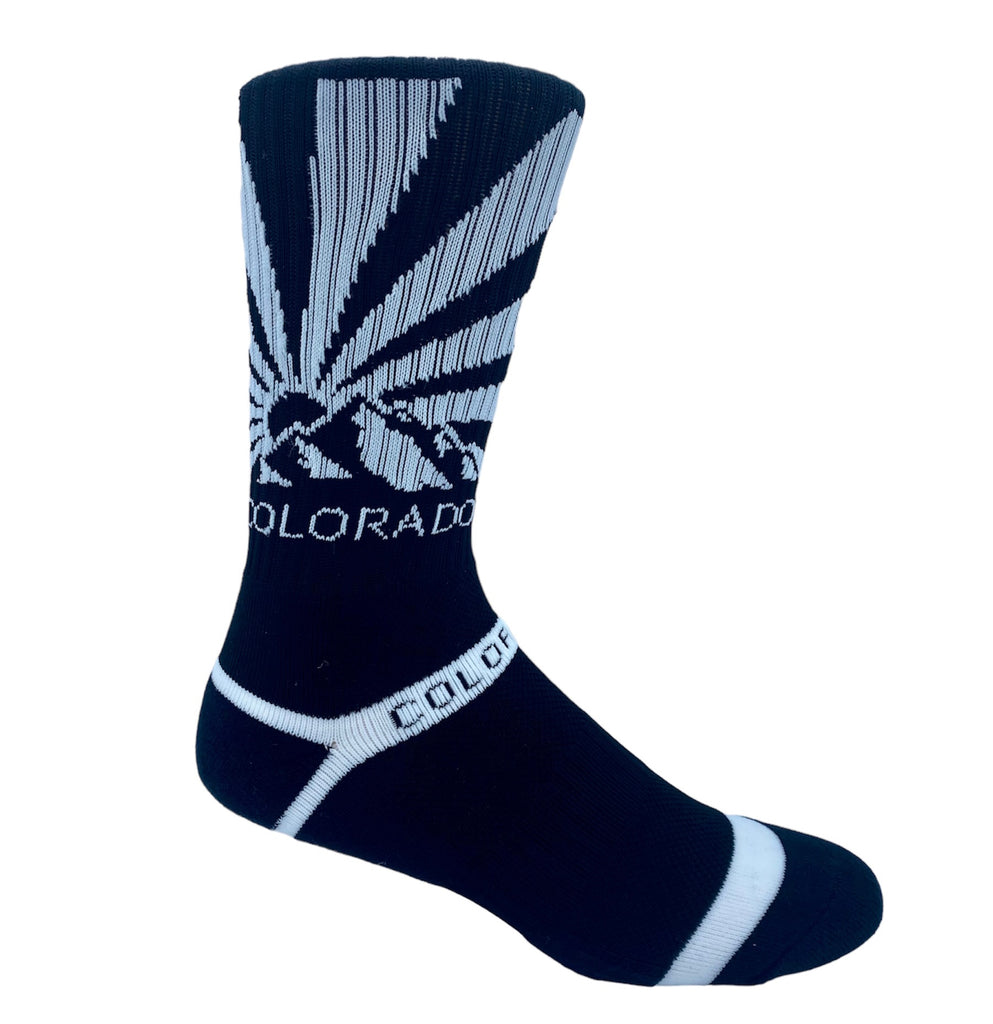 Colorado Sunburst Socks - Black