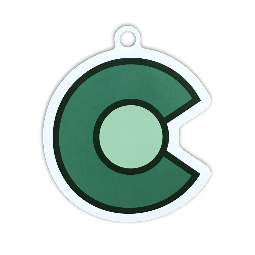 Green C Sticker