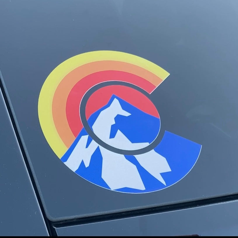 Summit Rainbow Colorado Decal