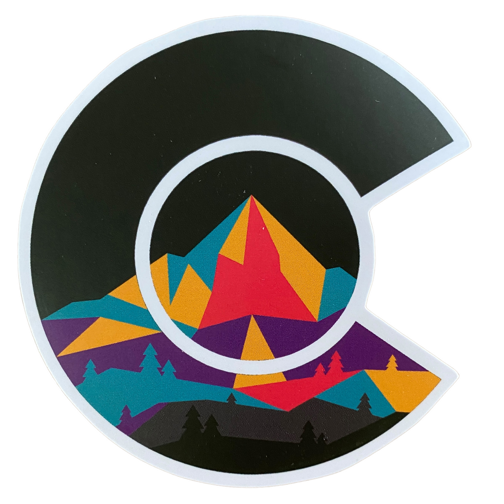 Geometric C Sticker