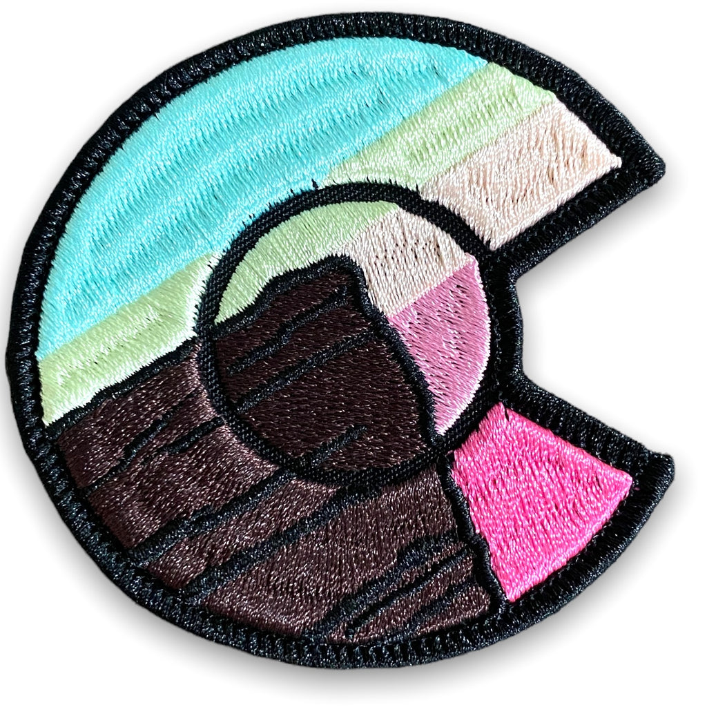 Red Rocks Festival Patch- Sky Blue/ Pink