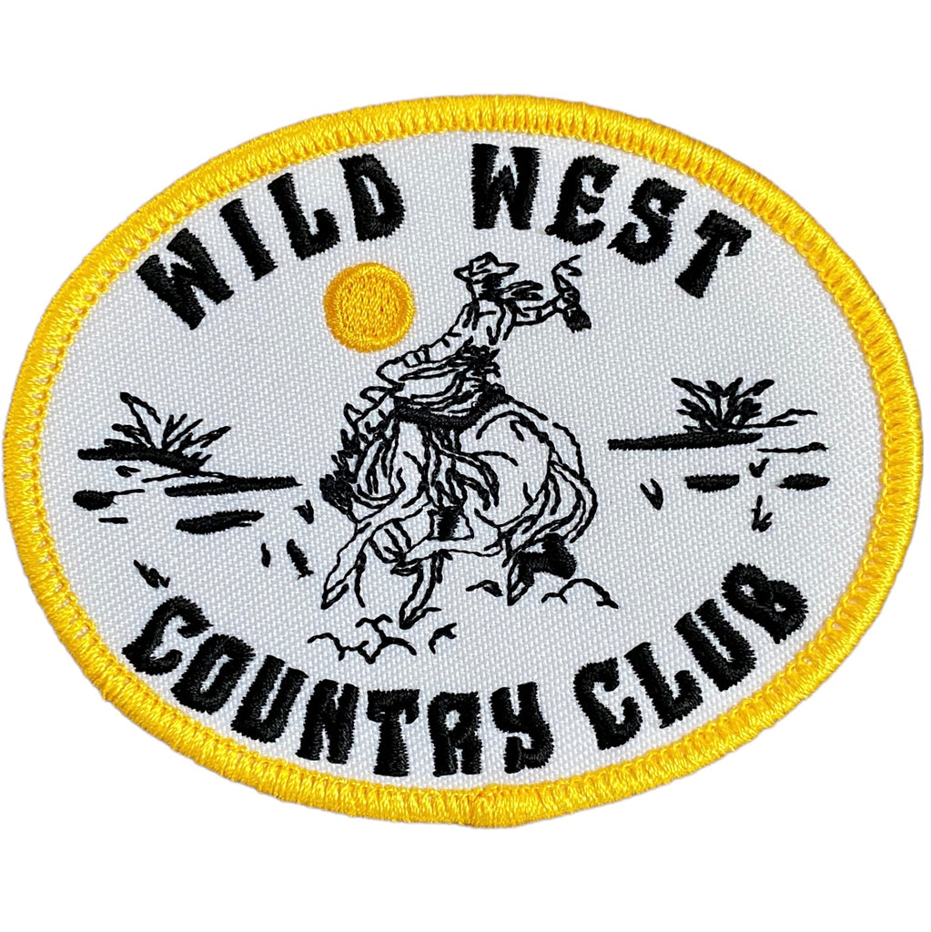 Wild West Country Club Patch - White