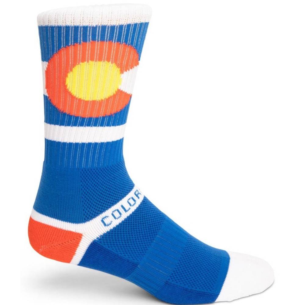 Royal and White Colorado Knit Socks